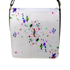 Star Structure Many Repetition Flap Messenger Bag (l)  by Amaryn4rt