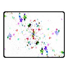 Star Structure Many Repetition Double Sided Fleece Blanket (small)  by Amaryn4rt