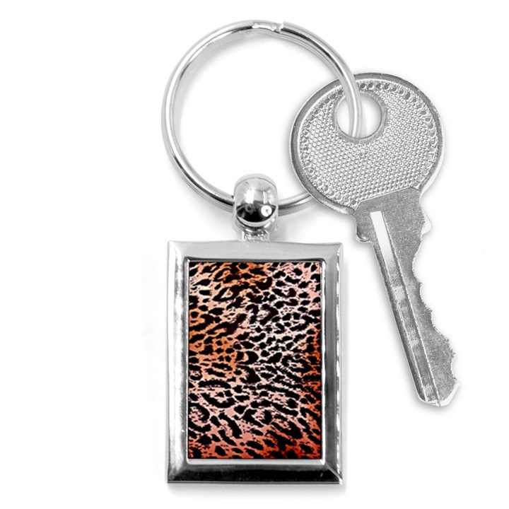 Tiger Motif Animal Key Chains (Rectangle) 