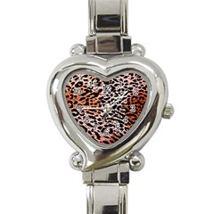 Tiger Motif Animal Heart Italian Charm Watch by Amaryn4rt