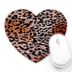 Tiger Motif Animal Heart Mousepads by Amaryn4rt