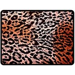 Tiger Motif Animal Fleece Blanket (Large)  80 x60  Blanket Front