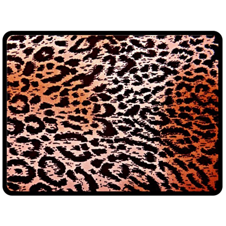 Tiger Motif Animal Fleece Blanket (Large) 