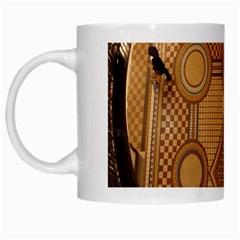 The Elaborate Floor Pattern Of The Sydney Queen Victoria Building White Mugs by Amaryn4rt