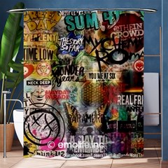 Band Obsessed Shower Curtain 60  X 72  (medium)