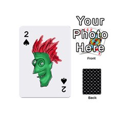 Crazy Man Drawing  Playing Cards 54 (mini)  by dflcprintsclothing