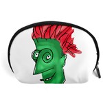 Crazy Man Drawing  Accessory Pouches (Large)  Front