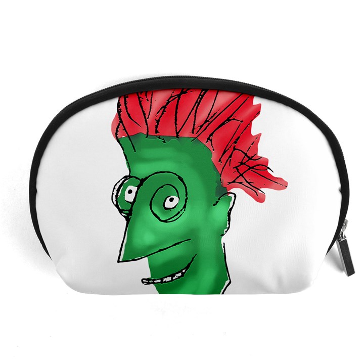 Crazy Man Drawing  Accessory Pouches (Large) 