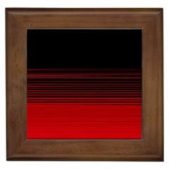 Abstract Of Red Horizontal Lines Framed Tiles