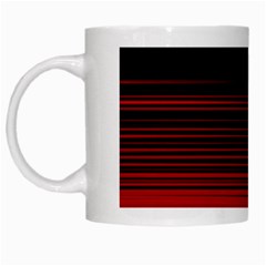 Abstract Of Red Horizontal Lines White Mugs