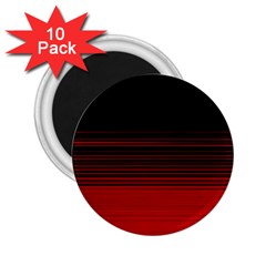 Abstract Of Red Horizontal Lines 2 25  Magnets (10 Pack) 