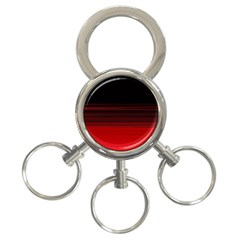 Abstract Of Red Horizontal Lines 3-ring Key Chains by Amaryn4rt