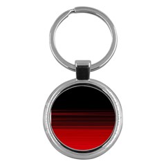 Abstract Of Red Horizontal Lines Key Chains (round) 