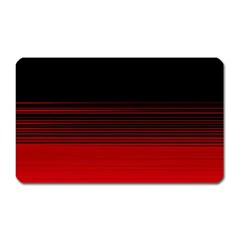 Abstract Of Red Horizontal Lines Magnet (rectangular)