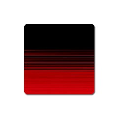 Abstract Of Red Horizontal Lines Square Magnet