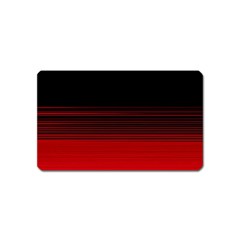 Abstract Of Red Horizontal Lines Magnet (name Card) by Amaryn4rt