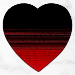 Abstract Of Red Horizontal Lines Jigsaw Puzzle (heart)