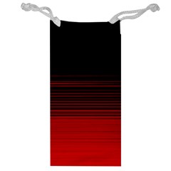 Abstract Of Red Horizontal Lines Jewelry Bag