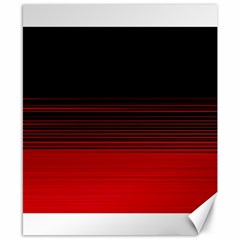 Abstract Of Red Horizontal Lines Canvas 8  X 10 