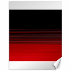 Abstract Of Red Horizontal Lines Canvas 12  X 16  