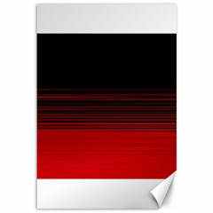 Abstract Of Red Horizontal Lines Canvas 12  X 18  