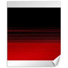 Abstract Of Red Horizontal Lines Canvas 16  X 20  