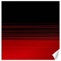 Abstract Of Red Horizontal Lines Canvas 20  X 20  