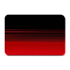 Abstract Of Red Horizontal Lines Plate Mats