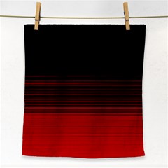 Abstract Of Red Horizontal Lines Face Towel