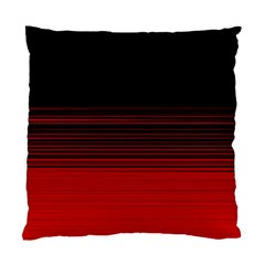 Abstract Of Red Horizontal Lines Standard Cushion Case (one Side)