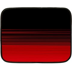 Abstract Of Red Horizontal Lines Fleece Blanket (mini)