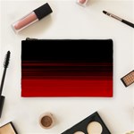 Abstract Of Red Horizontal Lines Cosmetic Bag (Medium)  Front