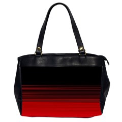 Abstract Of Red Horizontal Lines Office Handbags (2 Sides) 