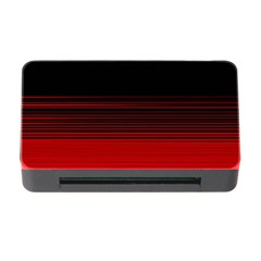 Abstract Of Red Horizontal Lines Memory Card Reader With Cf