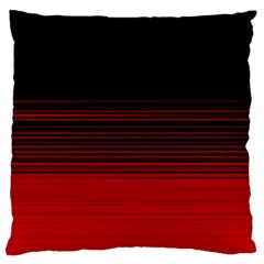 Abstract Of Red Horizontal Lines Large Cushion Case (two Sides)