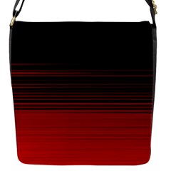 Abstract Of Red Horizontal Lines Flap Messenger Bag (s)