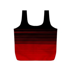 Abstract Of Red Horizontal Lines Full Print Recycle Bags (s) 