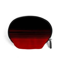 Abstract Of Red Horizontal Lines Accessory Pouches (small) 