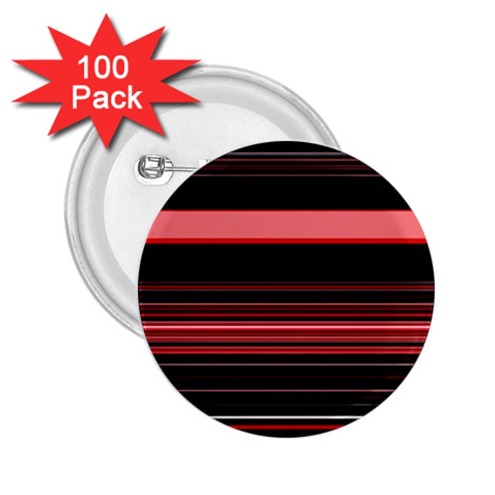 Abstract Of Red Horizontal Lines 2.25  Buttons (100 pack) 