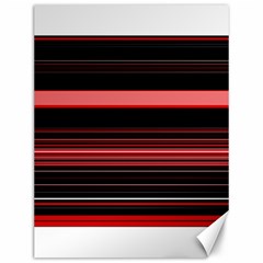 Abstract Of Red Horizontal Lines Canvas 12  X 16  