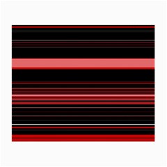 Abstract Of Red Horizontal Lines Small Glasses Cloth (2-side)