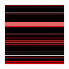 Abstract Of Red Horizontal Lines Medium Glasses Cloth by Amaryn4rt