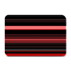 Abstract Of Red Horizontal Lines Plate Mats by Amaryn4rt