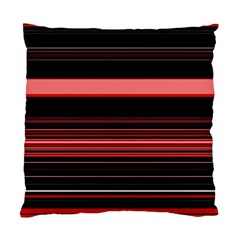 Abstract Of Red Horizontal Lines Standard Cushion Case (one Side)