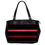 Abstract Of Red Horizontal Lines Office Handbags Front