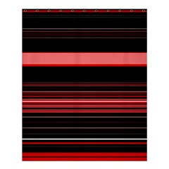 Abstract Of Red Horizontal Lines Shower Curtain 60  X 72  (medium) 