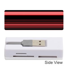 Abstract Of Red Horizontal Lines Memory Card Reader (stick) 