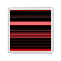 Abstract Of Red Horizontal Lines Memory Card Reader (square) 