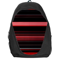 Abstract Of Red Horizontal Lines Backpack Bag