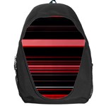 Abstract Of Red Horizontal Lines Backpack Bag Front